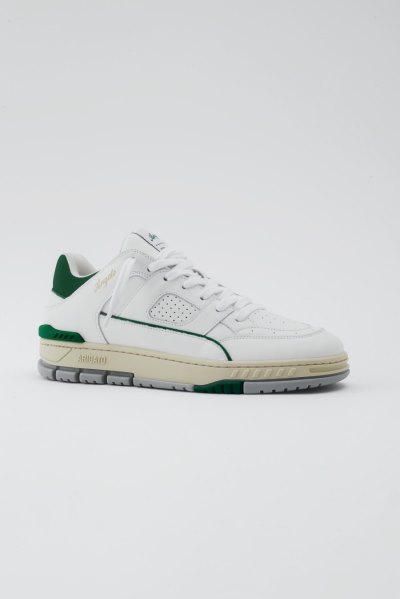 White / Kale Green Axel Arigato Area Lo Sneakers Canada | CA2841-51