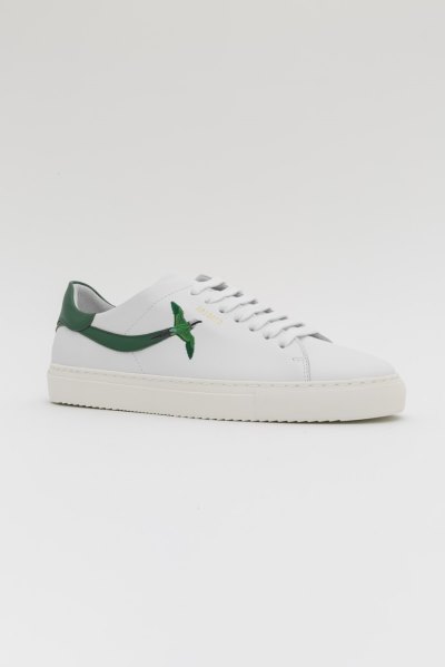 White / Kale Green Axel Arigato Clean 90 Stripe B Bird Sneakers Canada | CA0778-42