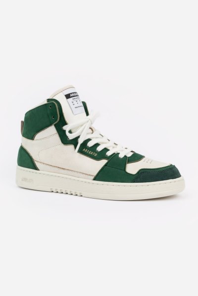 White / Kale Green Axel Arigato Dice Hi Sneakers Canada | CA8197-85