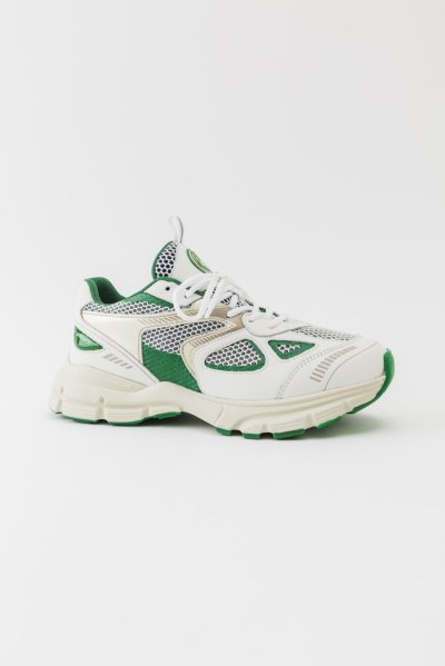 White / Kale Green Axel Arigato Marathon Runner Sneakers Canada | CA4822-93