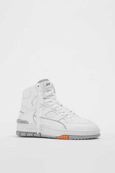 White / Light Grey Axel Arigato Area Hi Sneakers Canada | CA1625-52