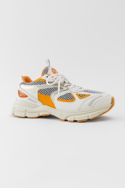 White / Orange Axel Arigato Marathon Runner Sneakers Canada | CA7657-46