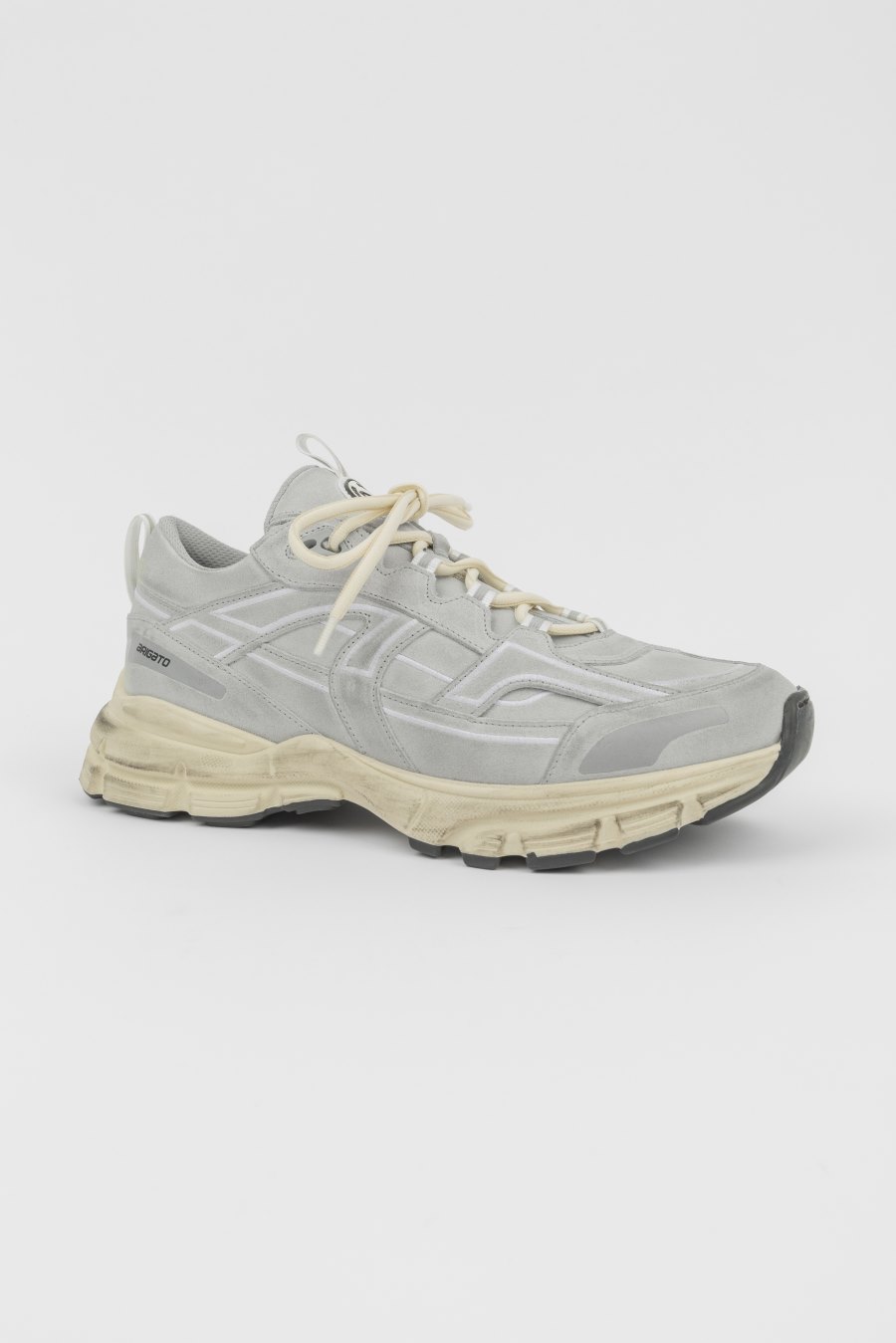 Light Grey Suede Distressed Axel Arigato Marathon R-Trail Sneakers Canada | CA8818-13