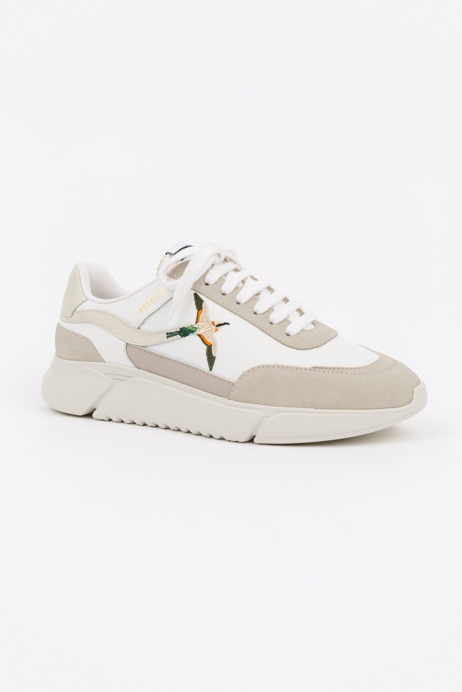 White Axel Arigato Genesis Stripe B Bird Runner Sneakers Canada | CA7850-54