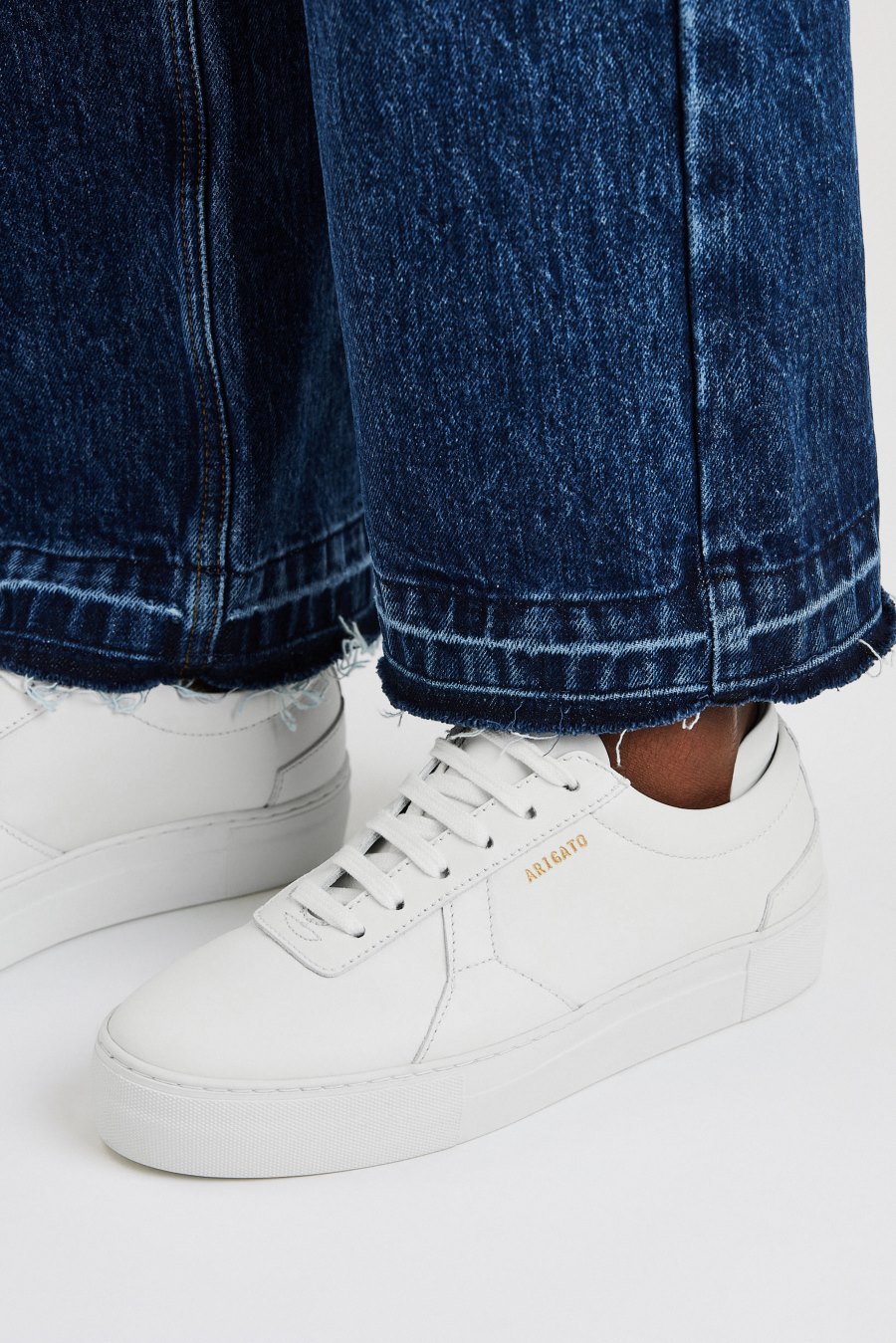 White Axel Arigato Platform Sneakers Canada | CA1470-68