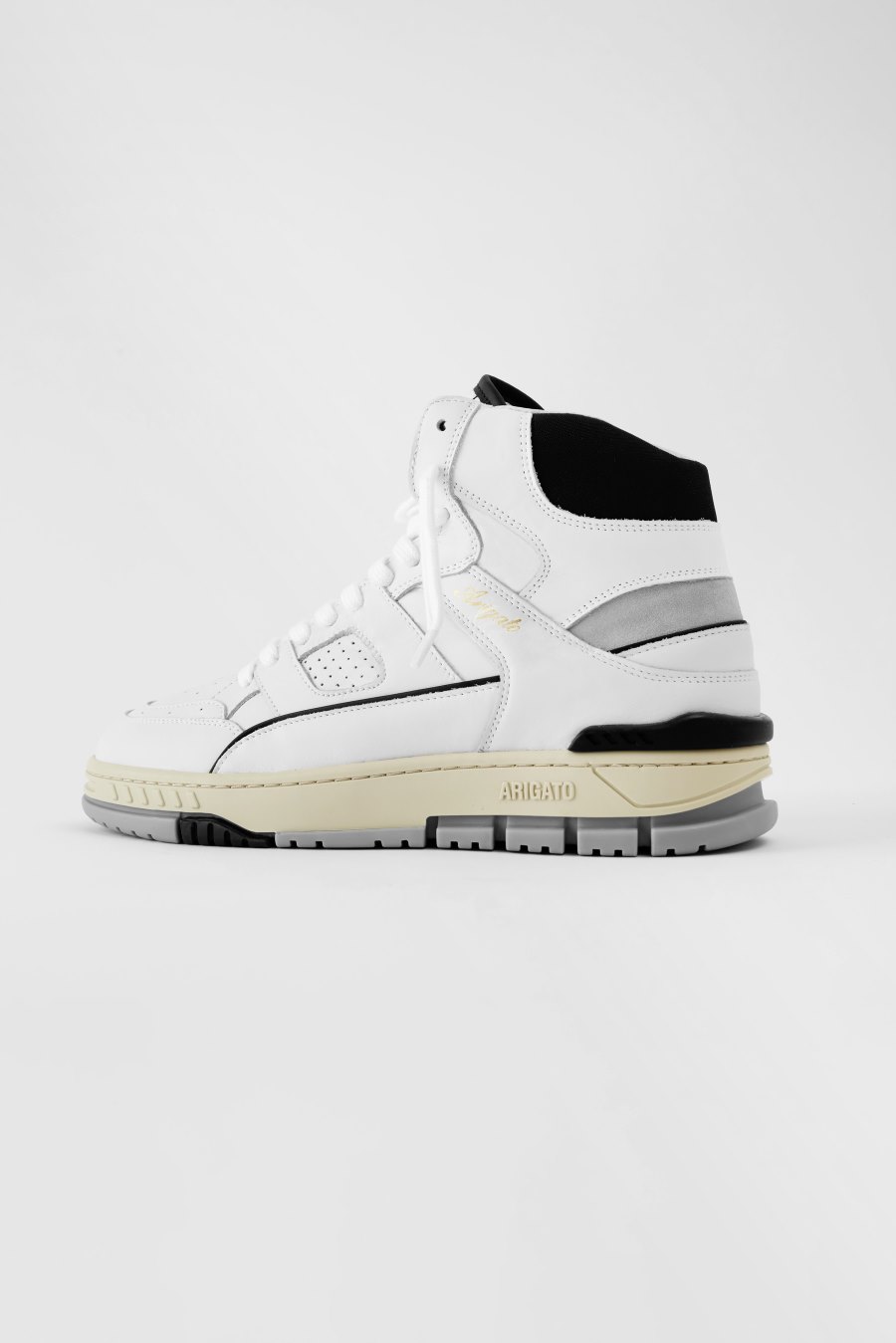 White / Black Axel Arigato Area Hi Sneakers Canada | CA5540-33