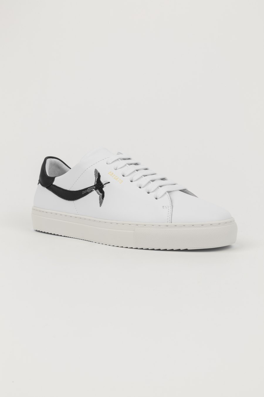 White / Black Axel Arigato Clean 90 Stripe B Bird Sneakers Canada | CA3840-34