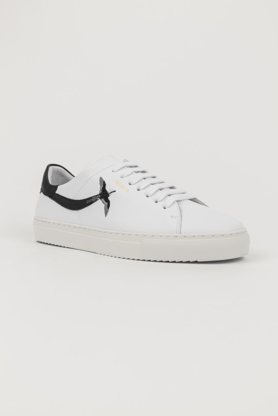 White / Black Axel Arigato Clean 90 Stripe B Bird Sneakers Canada | CA6510-45