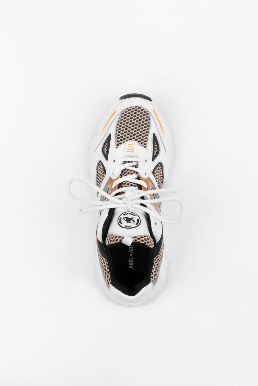 White / Black / Orange Axel Arigato Marathon Runner Sneakers Canada | CA4845-26