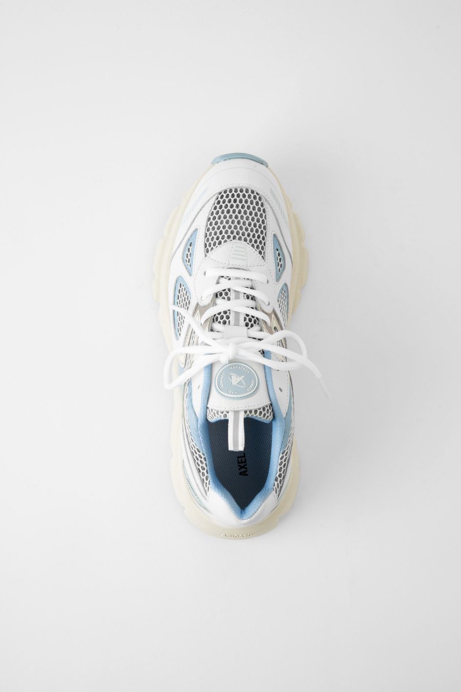 White / Dusty Blue Axel Arigato Marathon Runner Sneakers Canada | CA4983-30