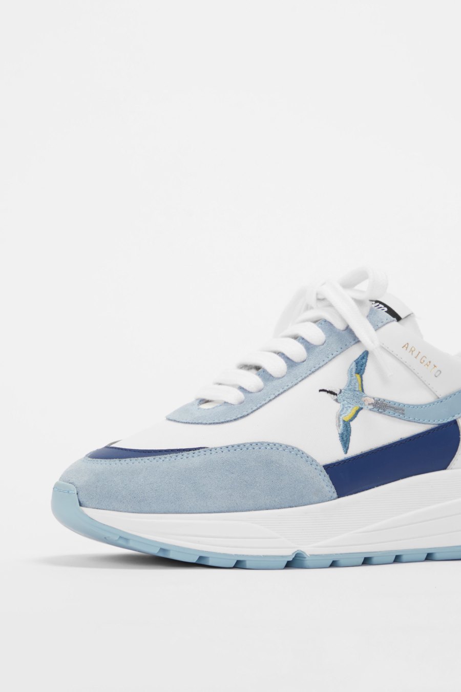 White / Dusty Blue Axel Arigato Rush Bee Bird Sneakers Canada | CA4779-87