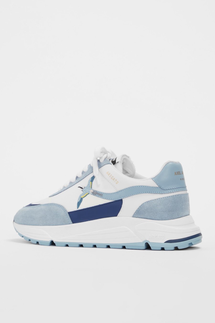 White / Dusty Blue Axel Arigato Rush Bee Bird Sneakers Canada | CA4779-87