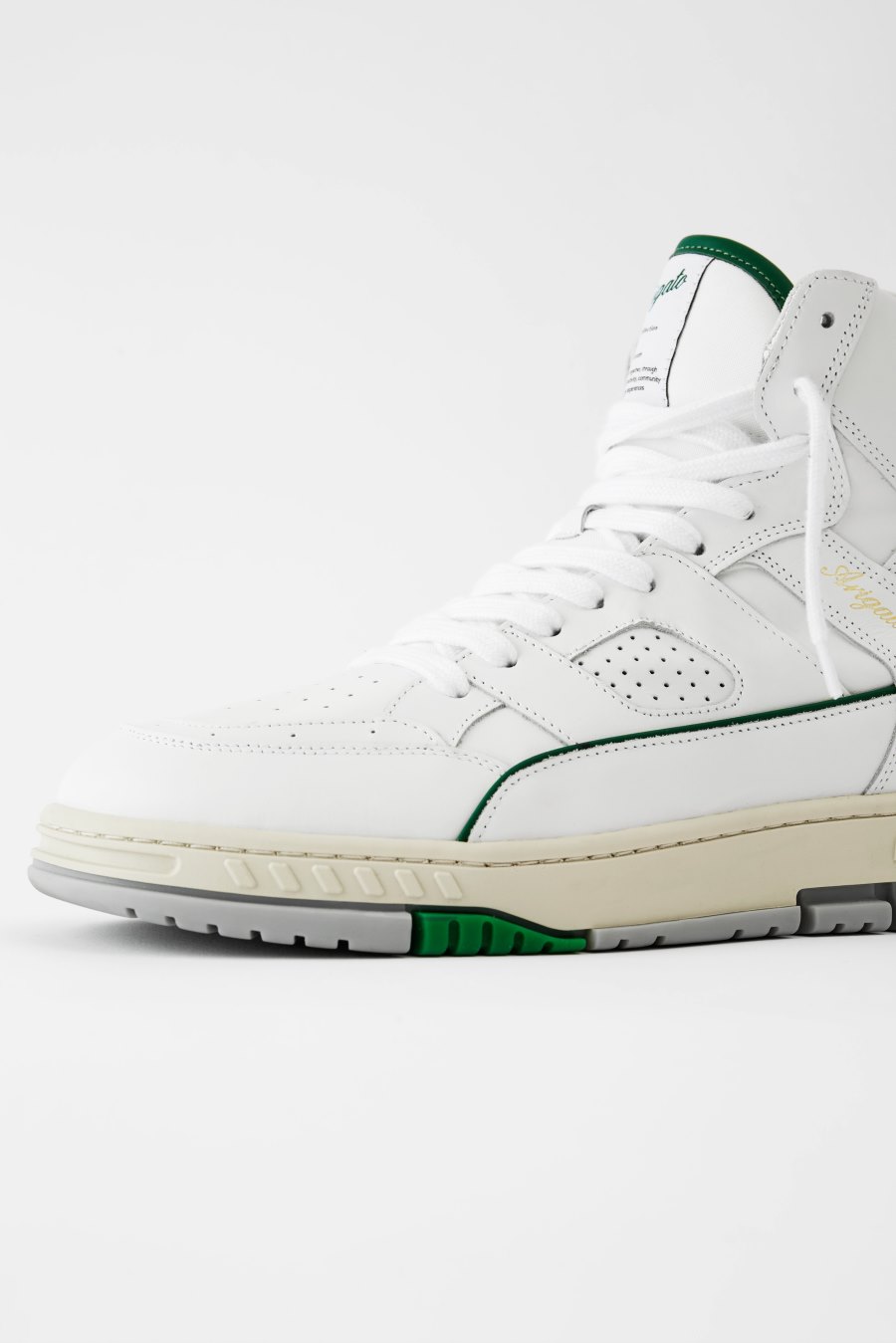 White / Green Axel Arigato Area Hi Sneakers Canada | CA1242-85