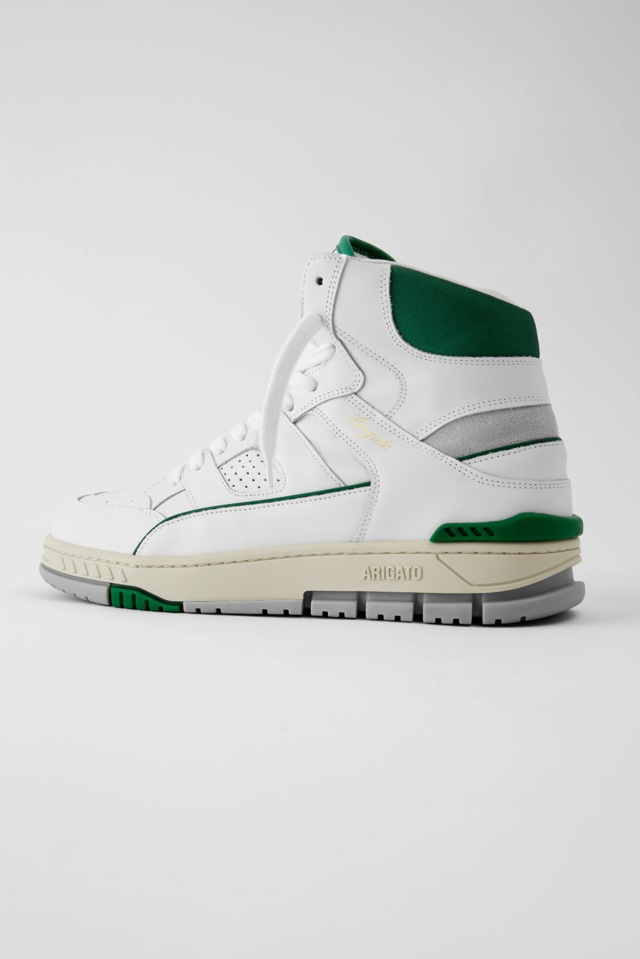 White / Green Axel Arigato Area Hi Sneakers Canada | CA1242-85