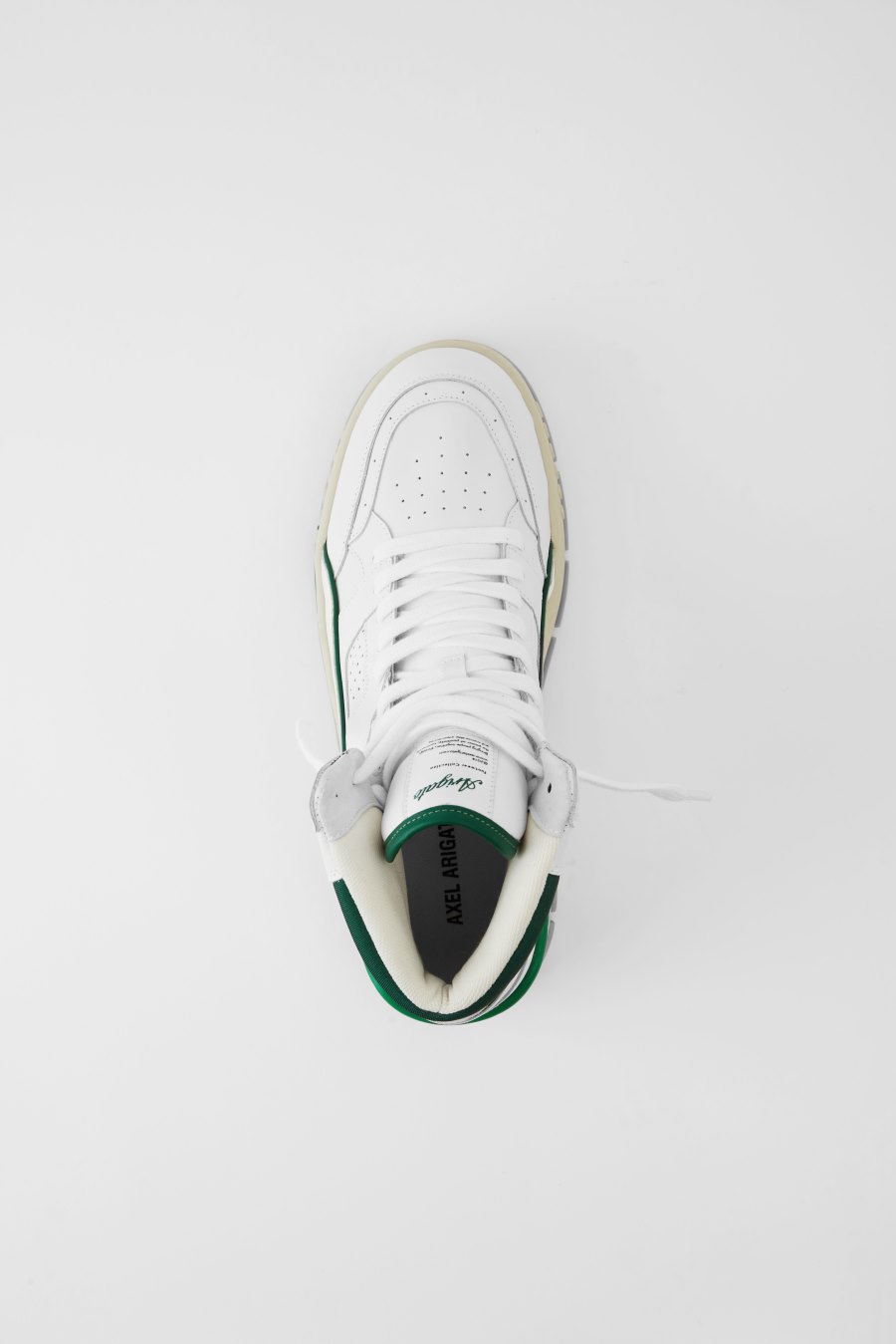 White / Green Axel Arigato Area Hi Sneakers Canada | CA1242-85