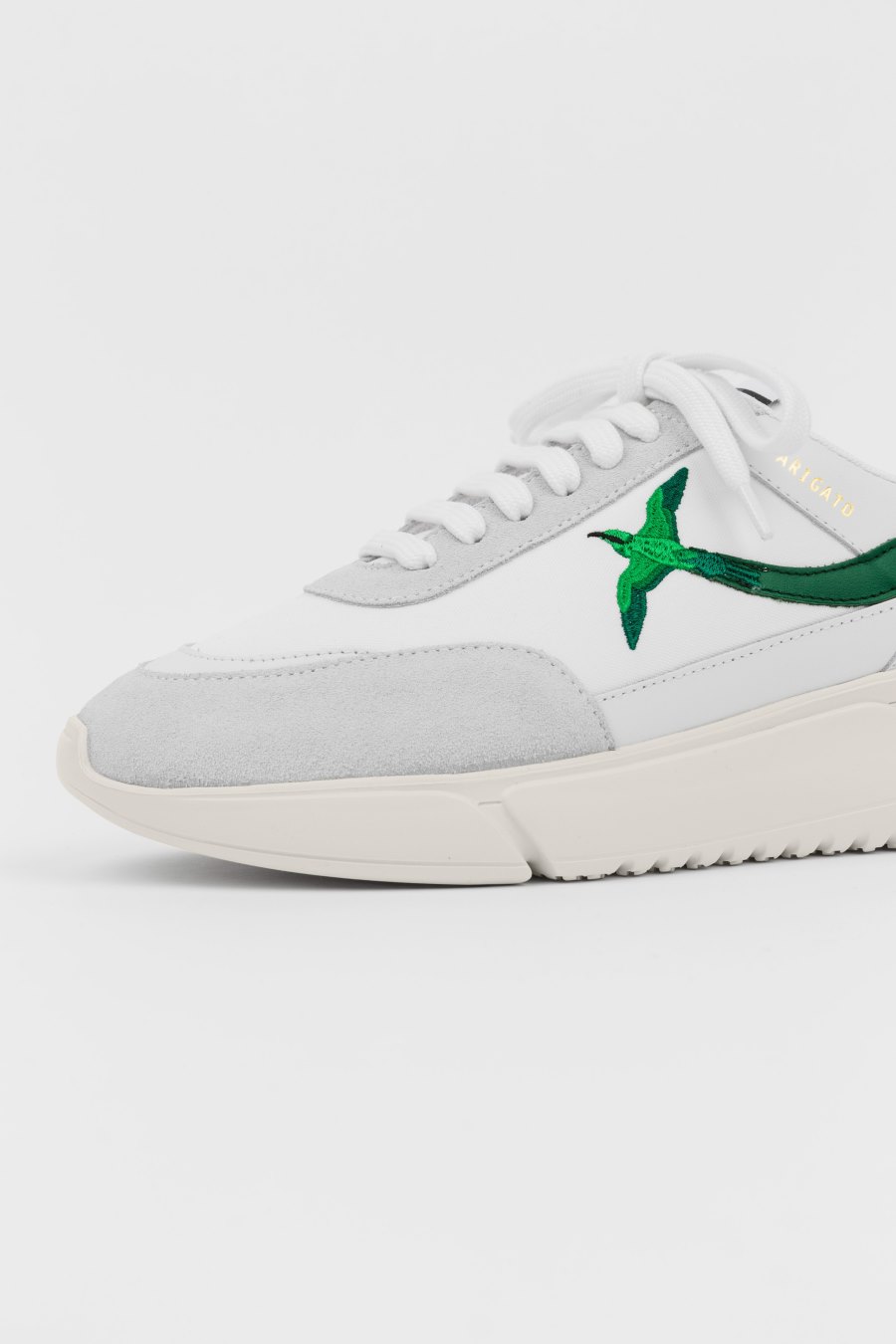 White / Green Axel Arigato Genesis Stripe B Bird Runner Sneakers Canada | CA0569-24