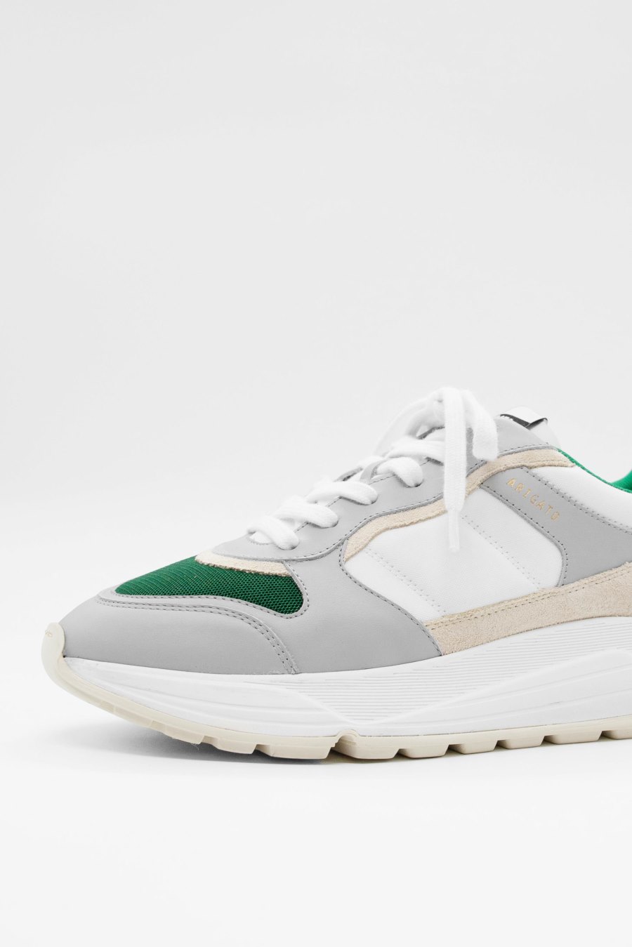 White / Green Axel Arigato Rush Sneakers Canada | CA5098-08