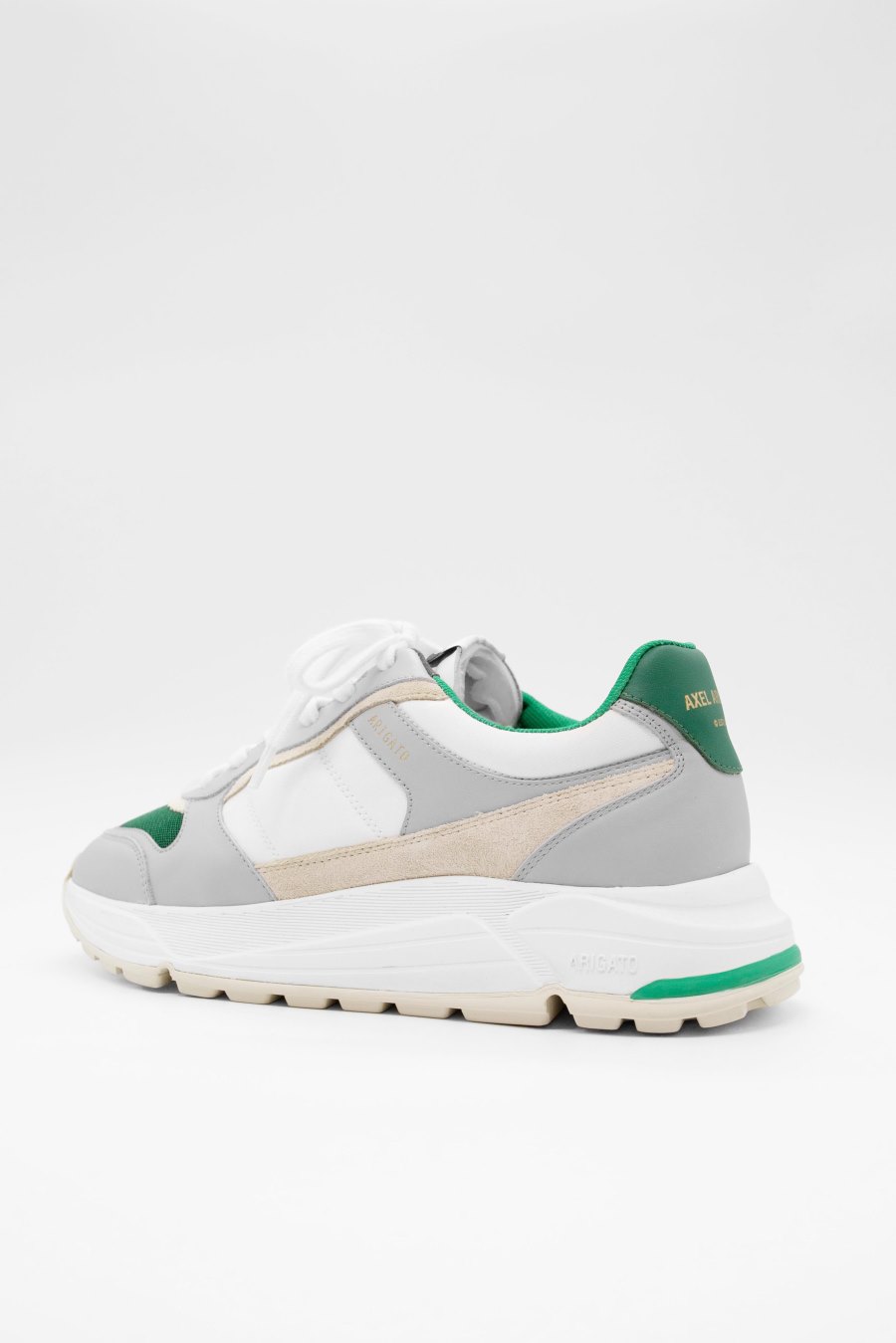 White / Green Axel Arigato Rush Sneakers Canada | CA5098-08