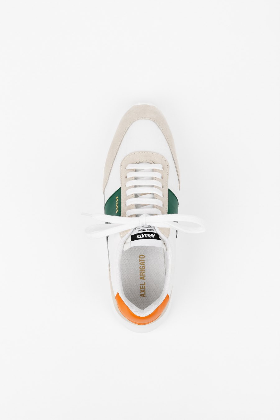 White / Green / Orange Axel Arigato Genesis Vintage Runner Sneakers Canada | CA1715-48