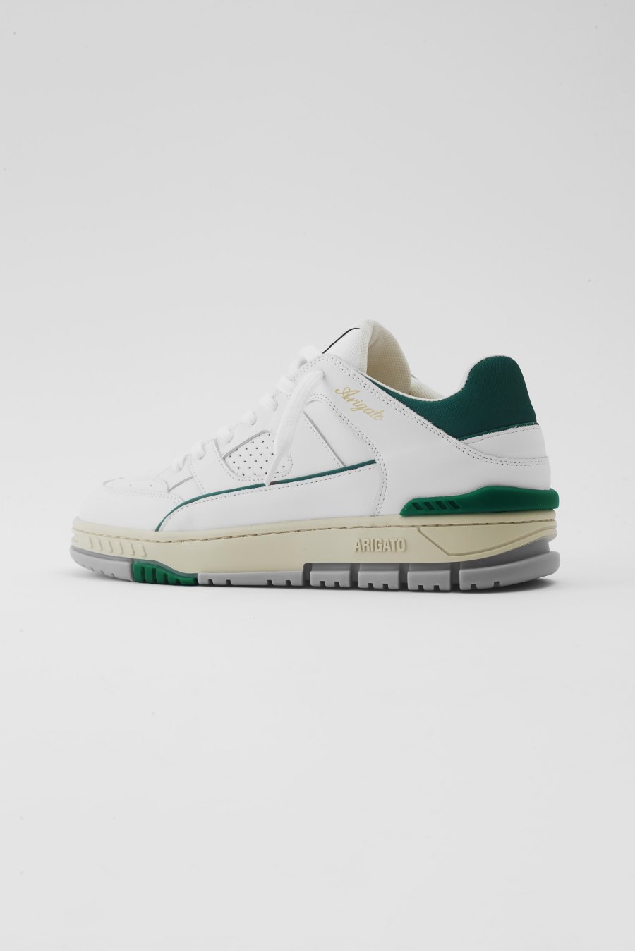 White / Kale Green Axel Arigato Area Lo Sneakers Canada | CA2841-51