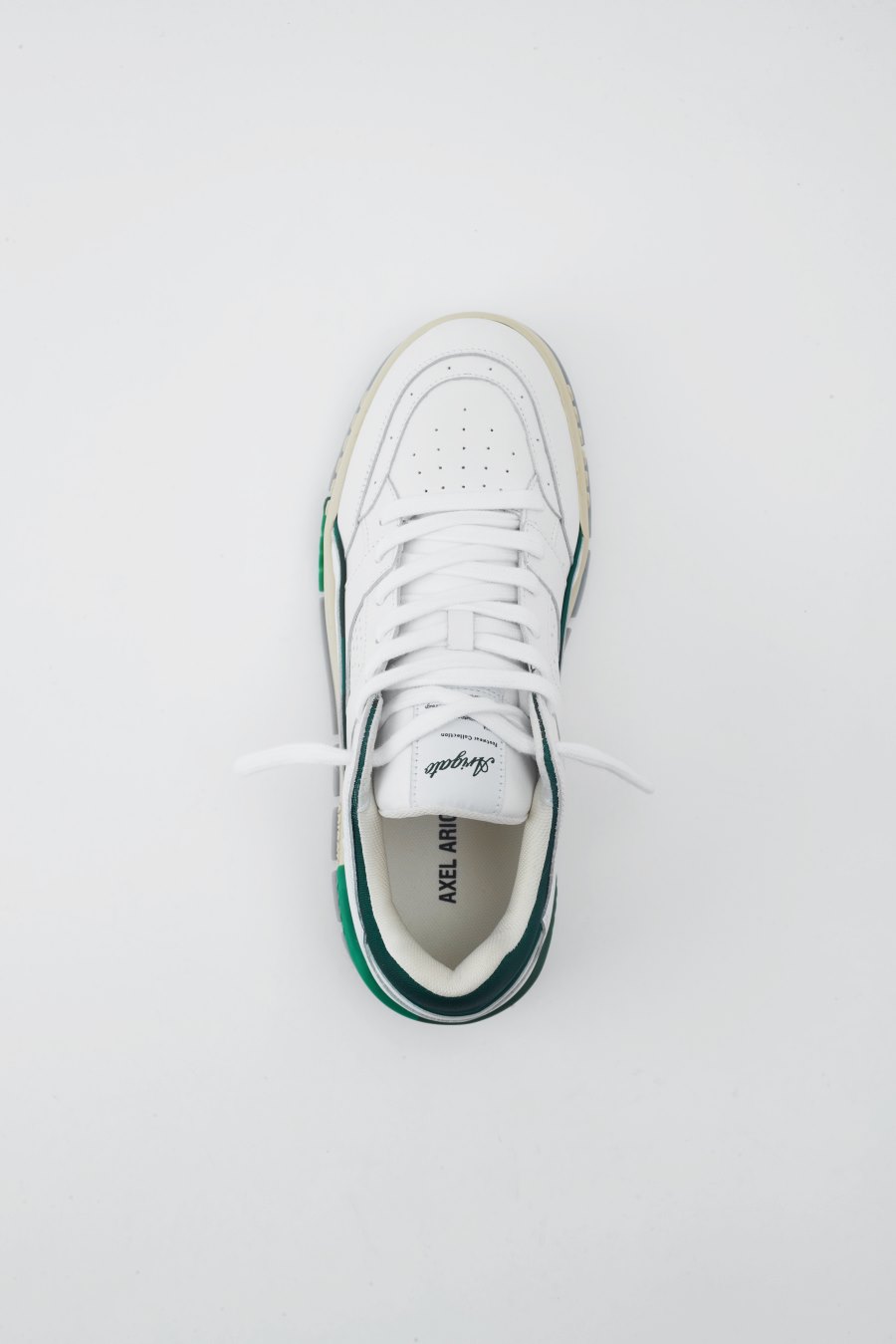 White / Kale Green Axel Arigato Area Lo Sneakers Canada | CA2841-51