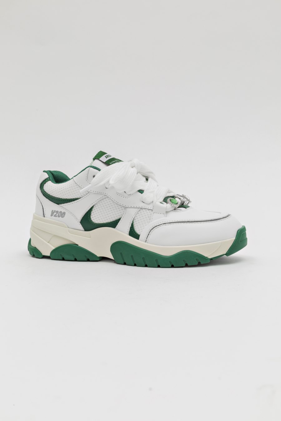 White / Kale Green Axel Arigato Catfish Lo Sneakers Canada | CA4393-07