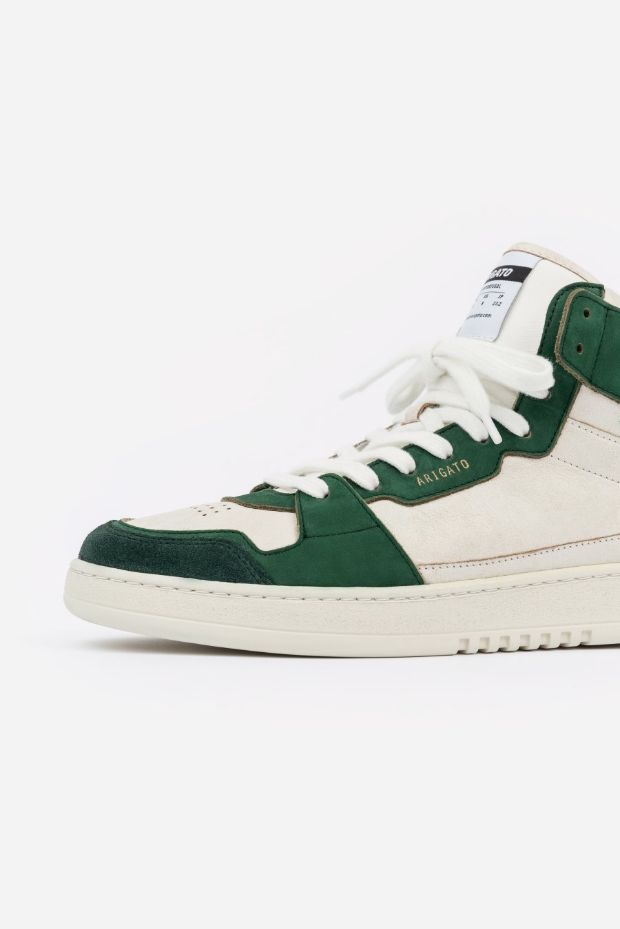 White / Kale Green Axel Arigato Dice Hi Sneakers Canada | CA2605-30