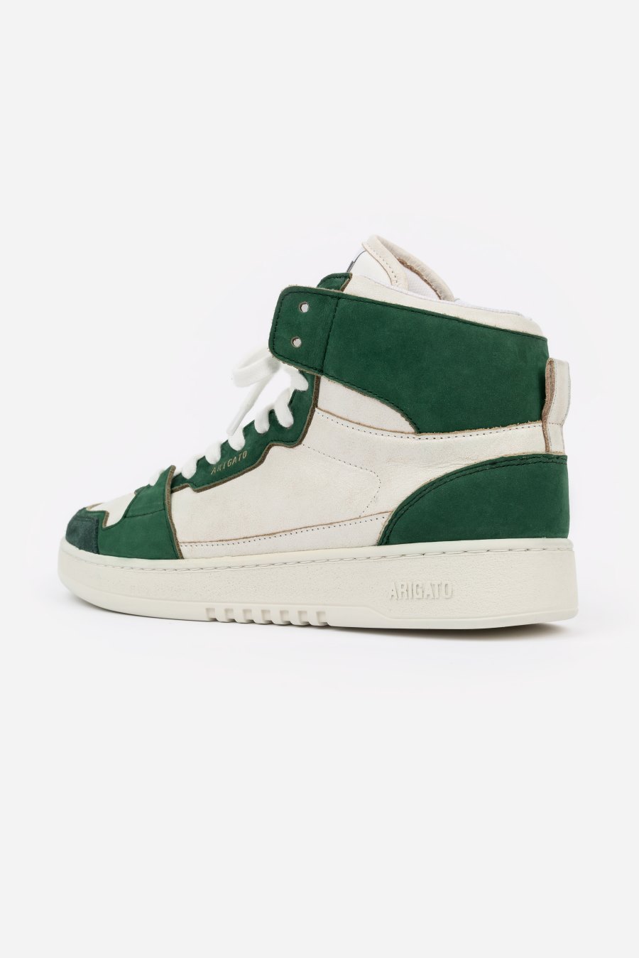 White / Kale Green Axel Arigato Dice Hi Sneakers Canada | CA2605-30