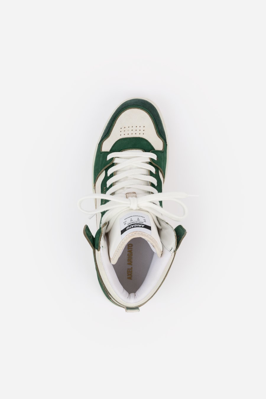 White / Kale Green Axel Arigato Dice Hi Sneakers Canada | CA8197-85