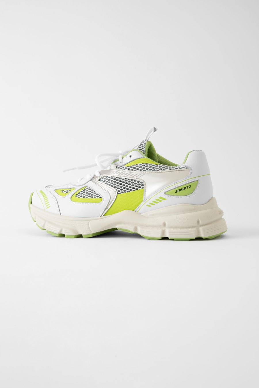 White / Lime Axel Arigato Marathon Runner Sneakers Canada | CA1333-40