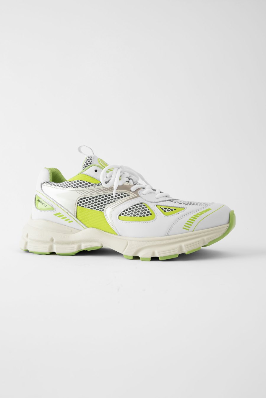 White / Lime Axel Arigato Marathon Runner Sneakers Canada | CA1333-40