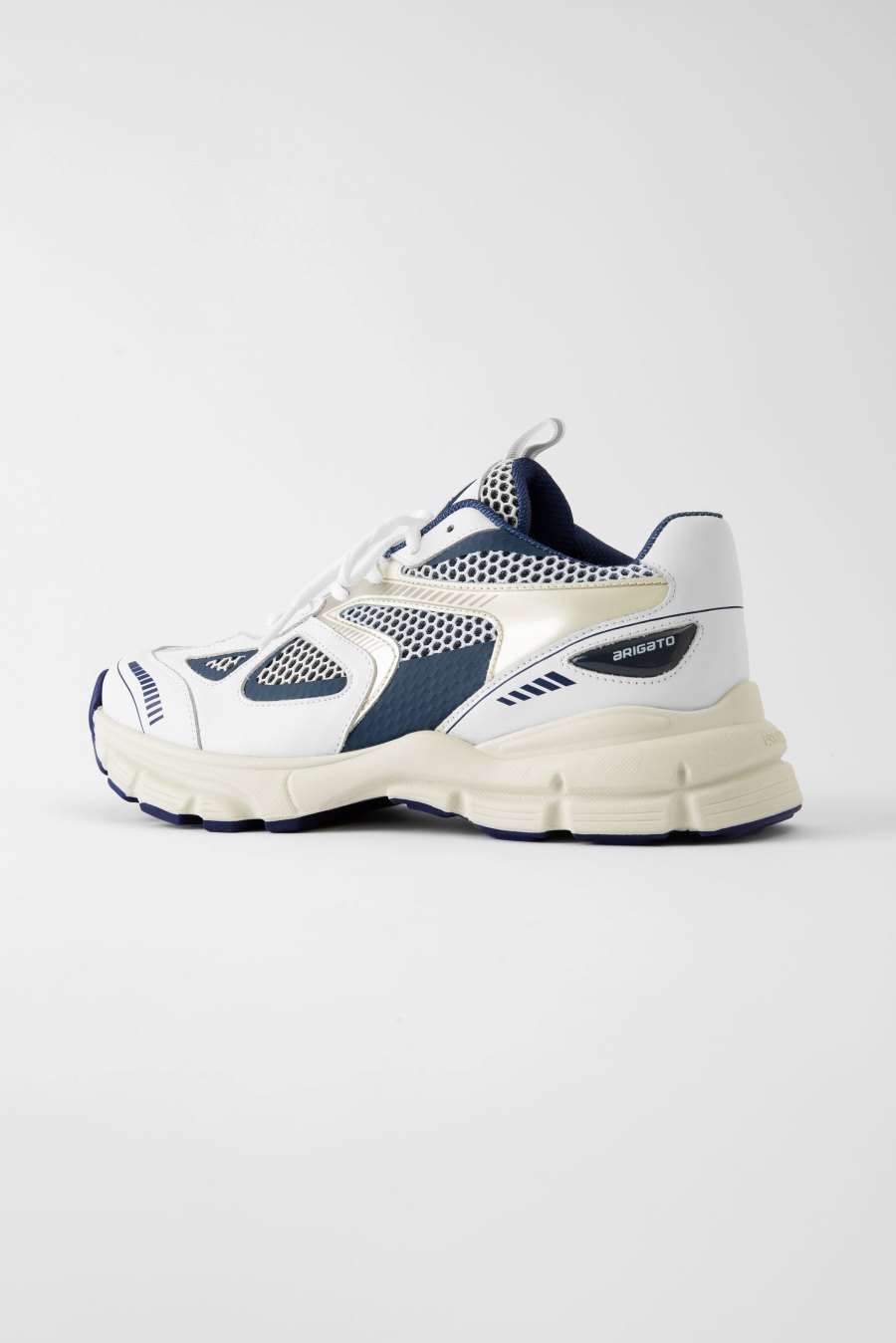 White / Navy Axel Arigato Marathon Runner Sneakers Canada | CA7033-02