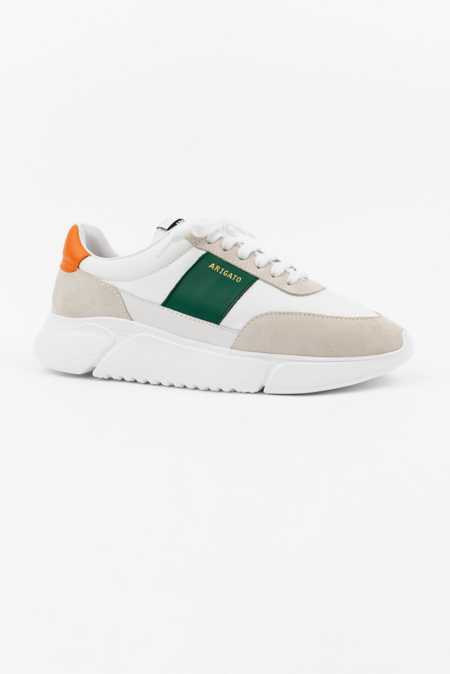 White / Orange / Green Axel Arigato Genesis Vintage Runner Sneakers Canada | CA2739-67