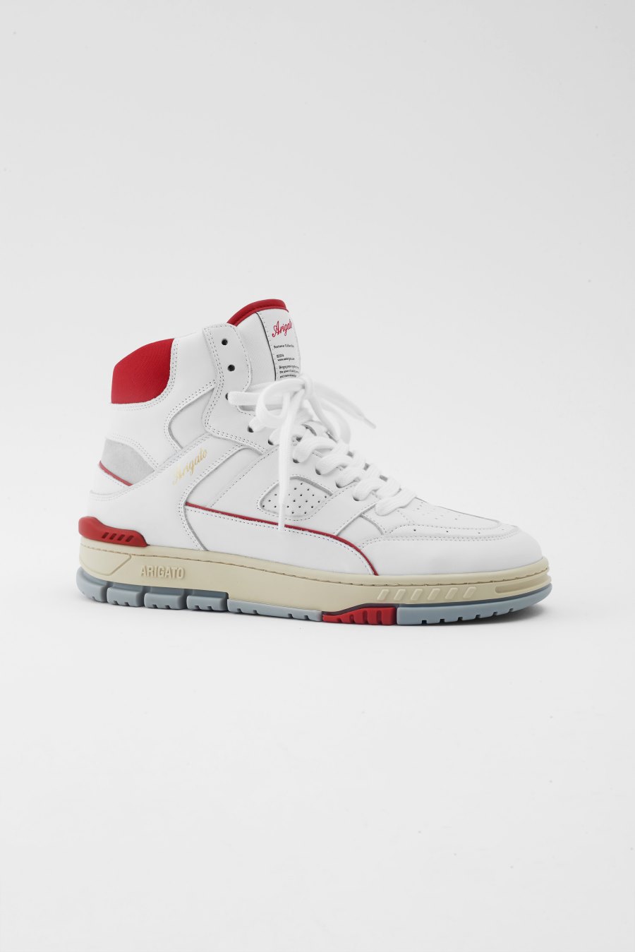 White / Red Axel Arigato Area Hi Sneakers Canada | CA7345-65