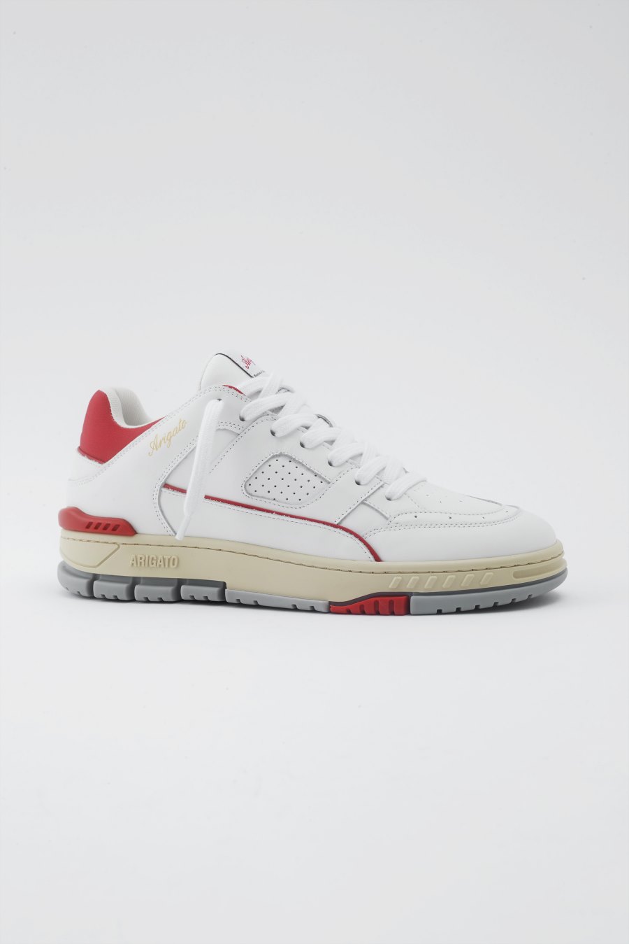 White / Red Axel Arigato Area Lo Sneakers Canada | CA4928-79