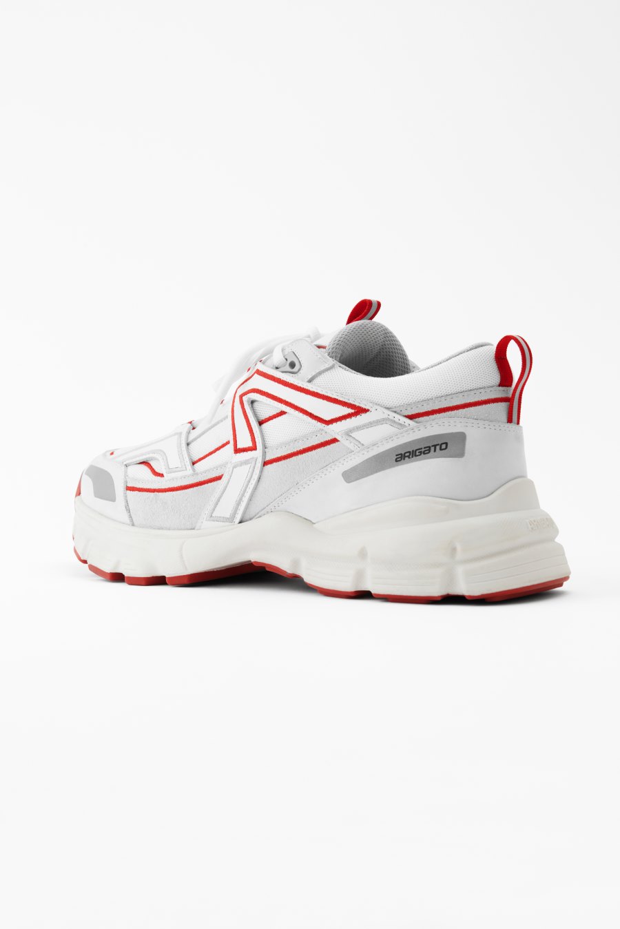 White / Red Axel Arigato Marathon R-Trail Sneakers Canada | CA3343-98