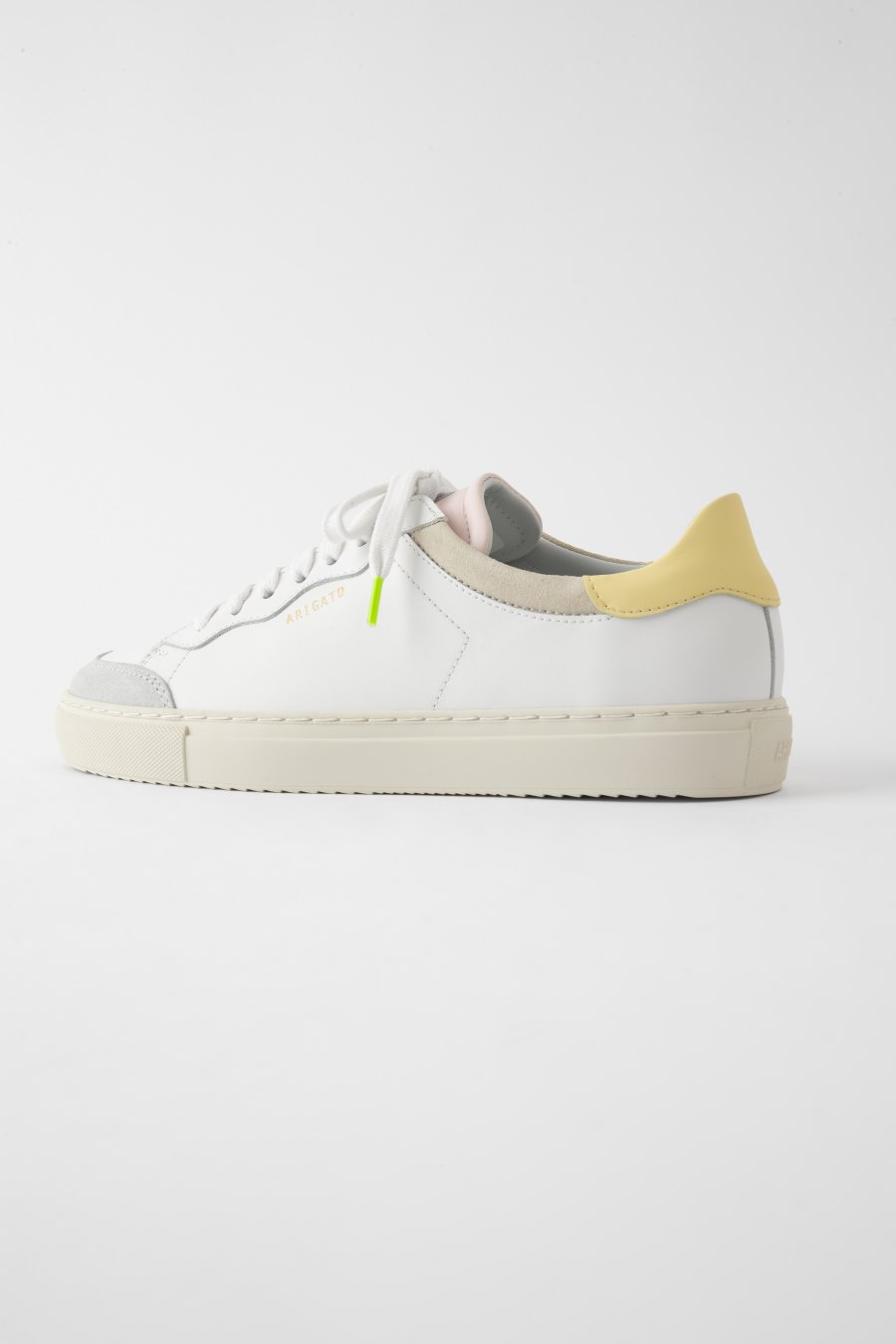 White / Yellow Axel Arigato Clean 180 Sneakers Canada | CA9901-06